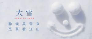 大雪热点节日简约图文公众号首图新媒体运营