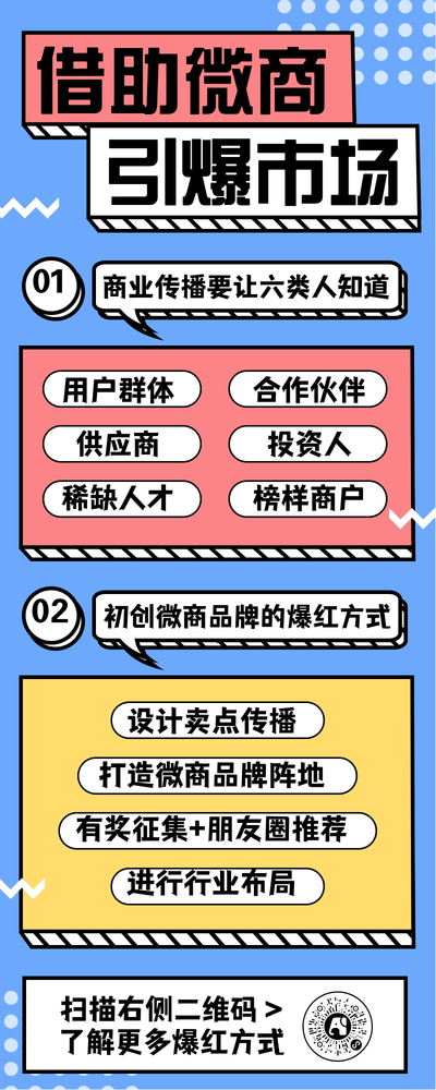 创意趣味借助微商引爆市场运营营销长图