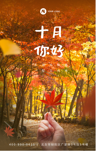 十月你好手机海报