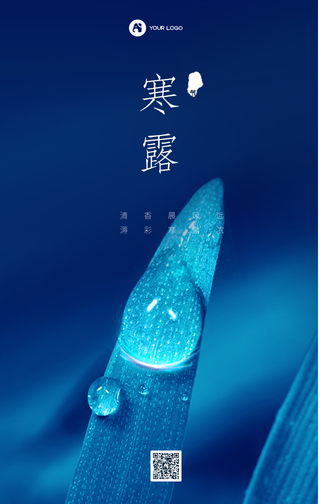 寒露节气手机海报
