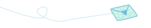 卡通信封清新文章分割线
