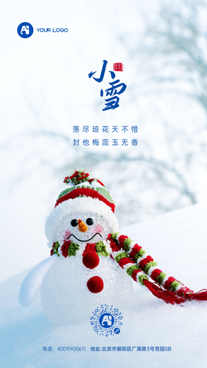 小雪手机海报