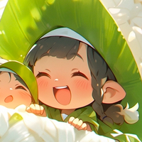 绿色可爱女孩头像