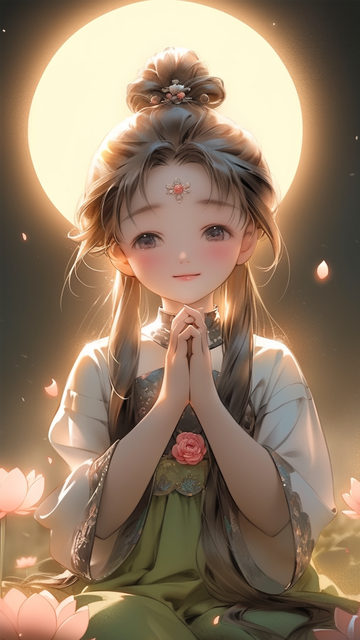 古风祈祷少女壁纸