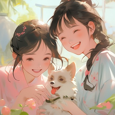 闺蜜插画头像