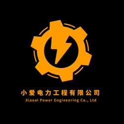 简约齿轮雷电图标电力工程公司LOGO