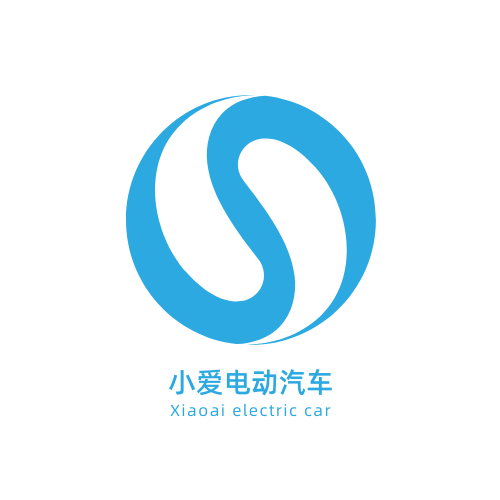 简约图形电动汽车logo标识