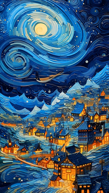 手机壁纸油画