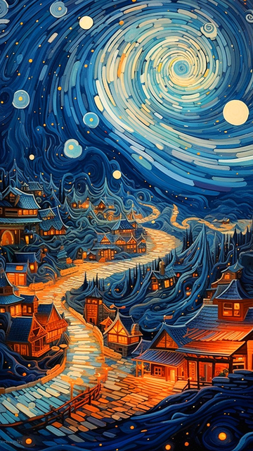 手机壁纸油画