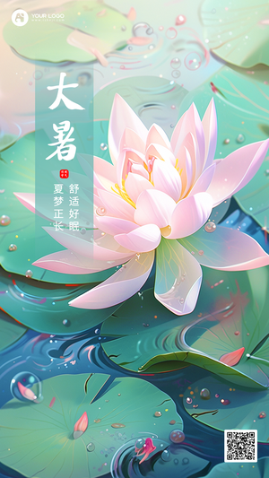 大暑节气海报