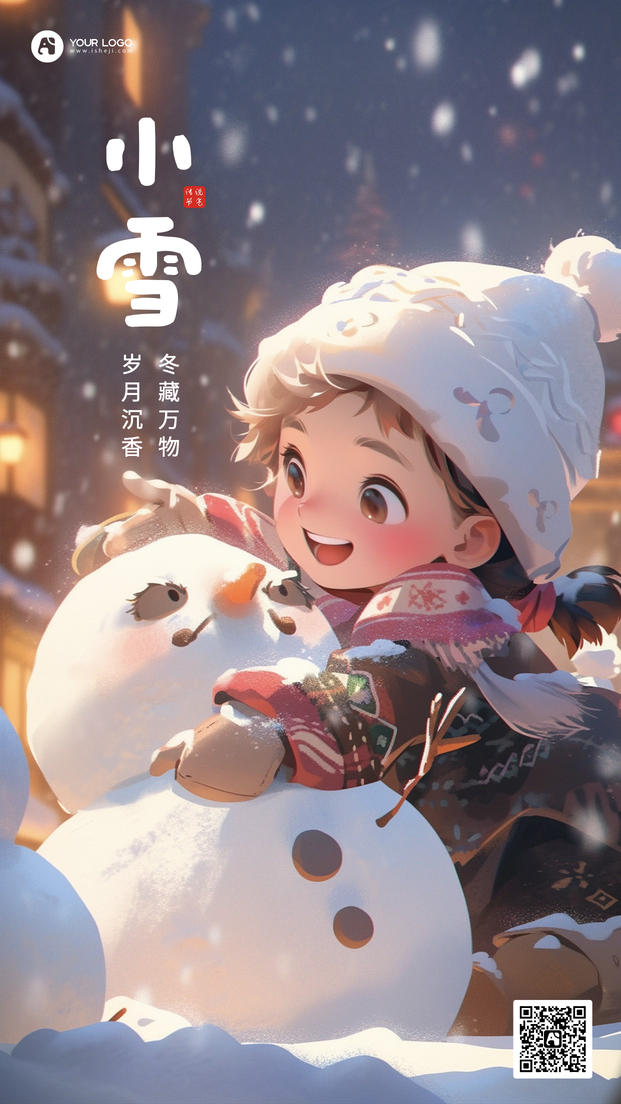 小雪手机海报