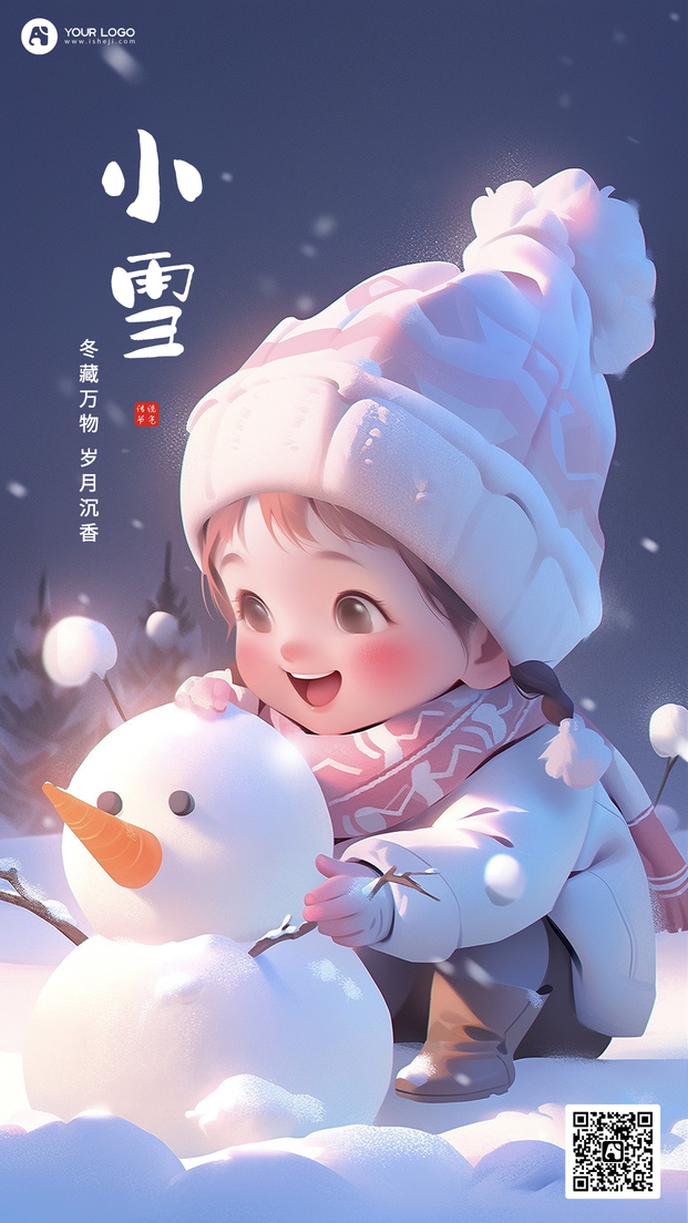 小雪手机海报