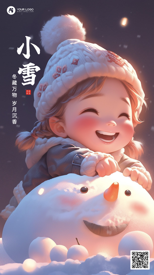 小雪手机海报