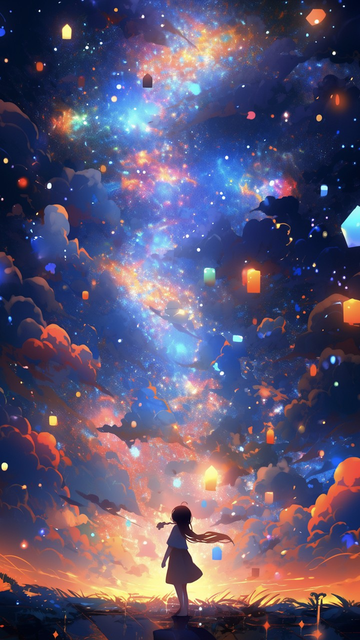 手机壁纸星空