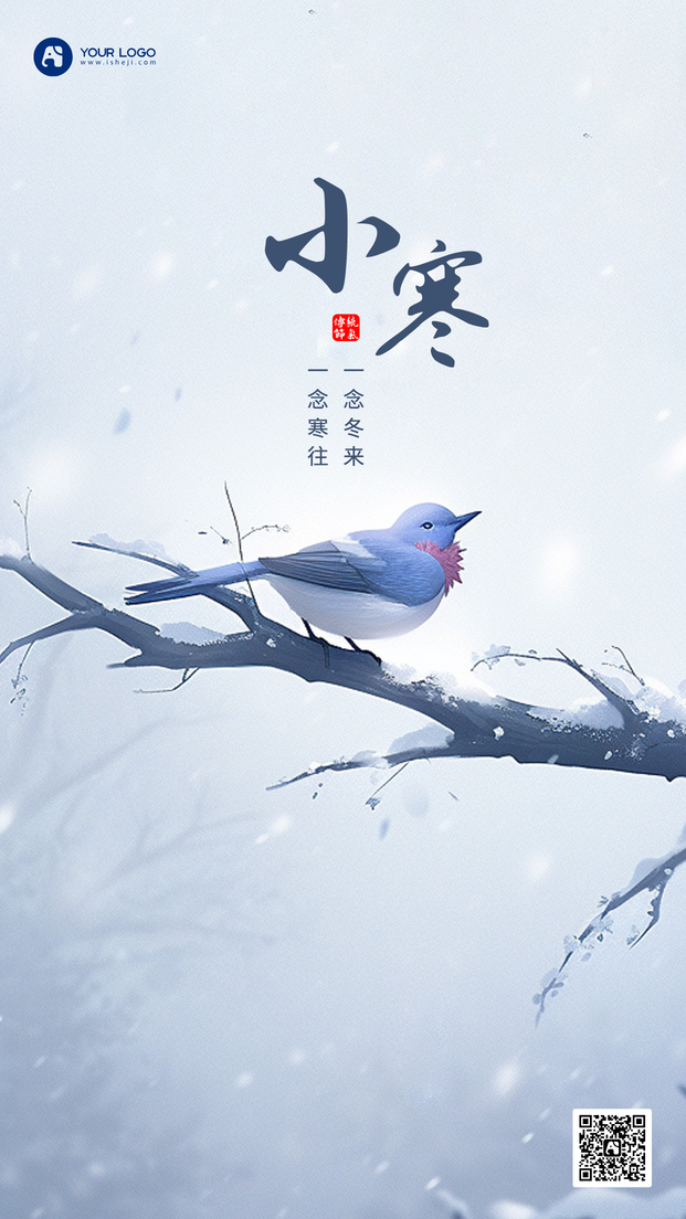 小寒节气海报