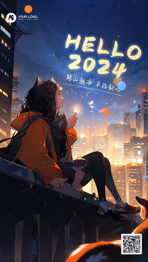 你好2024手机海报