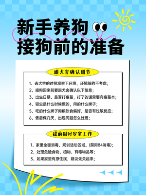 蓝色简约可爱养宠经验小红书封面新媒体运营