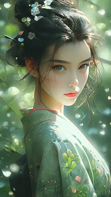 简约人物插画手机壁纸