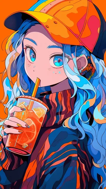 简约人物插画手机壁纸