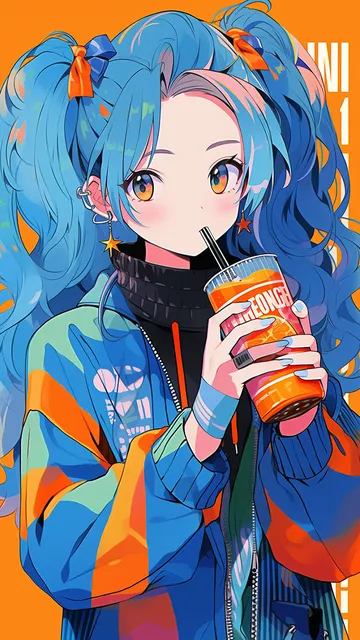 简约人物插画手机壁纸