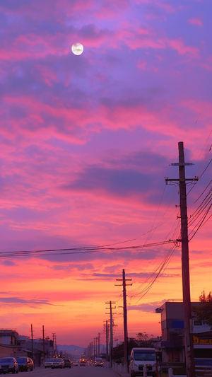 唯美夕阳手机壁纸