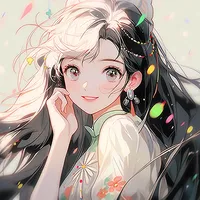 简约插画女孩头像