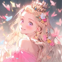 简约插画女孩头像