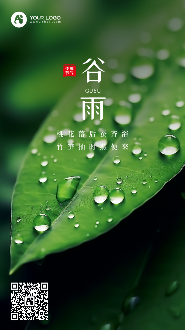 谷雨手机海报