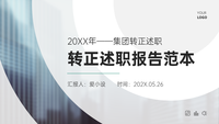 转正述职报告范本