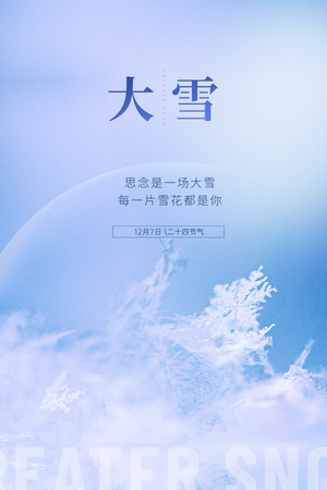 大雪竖版文章配图