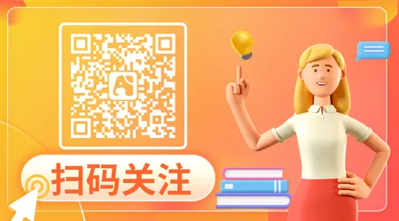 插画手绘文艺清新简约横版二维码新媒体运营