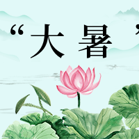 简约文艺清新大暑公众号封面次图