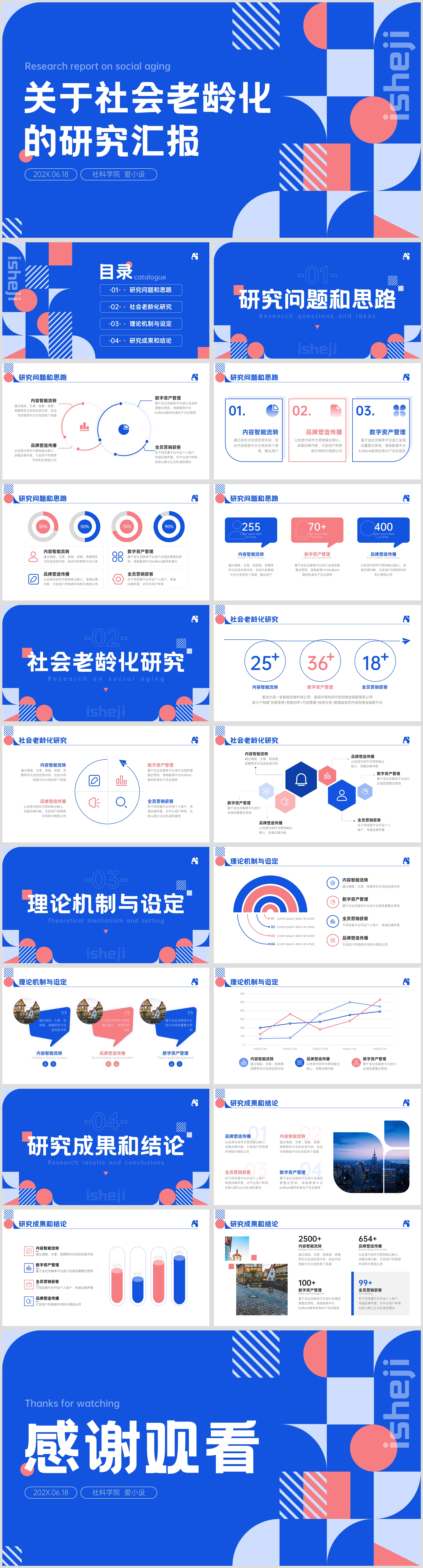 创意时尚毕业答辩PPT模板