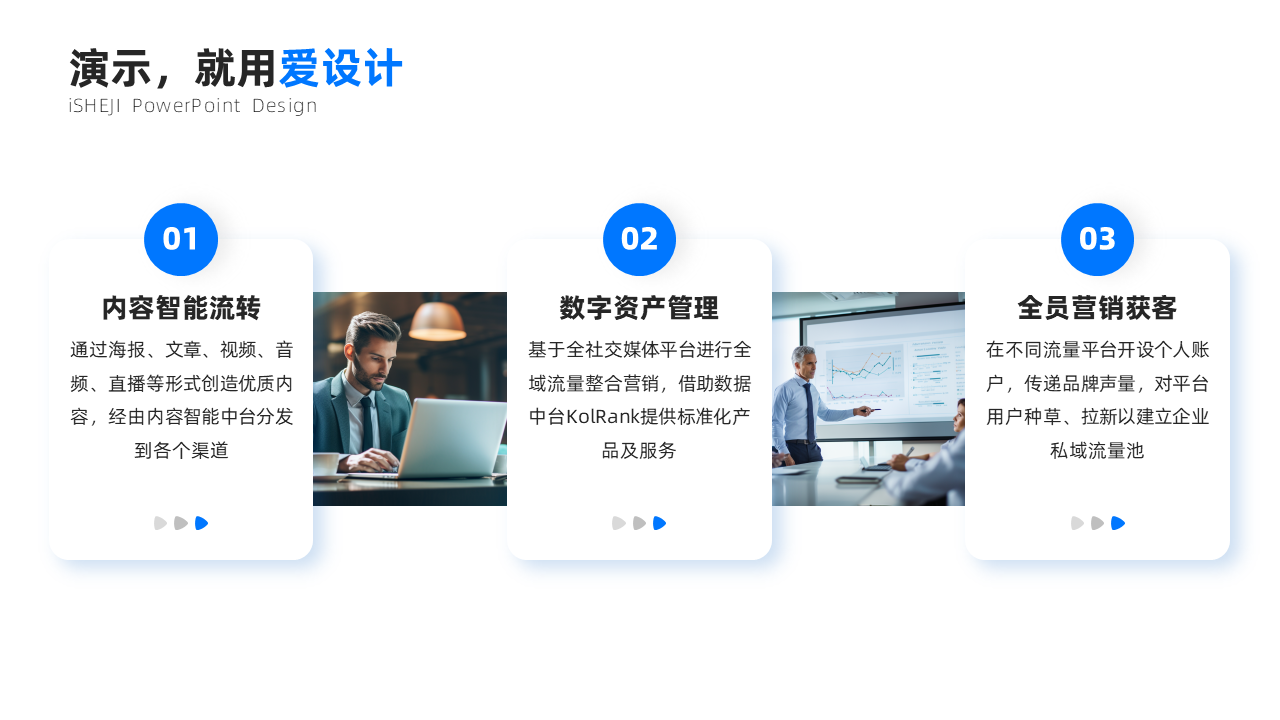 递进关系3项PPT内容页