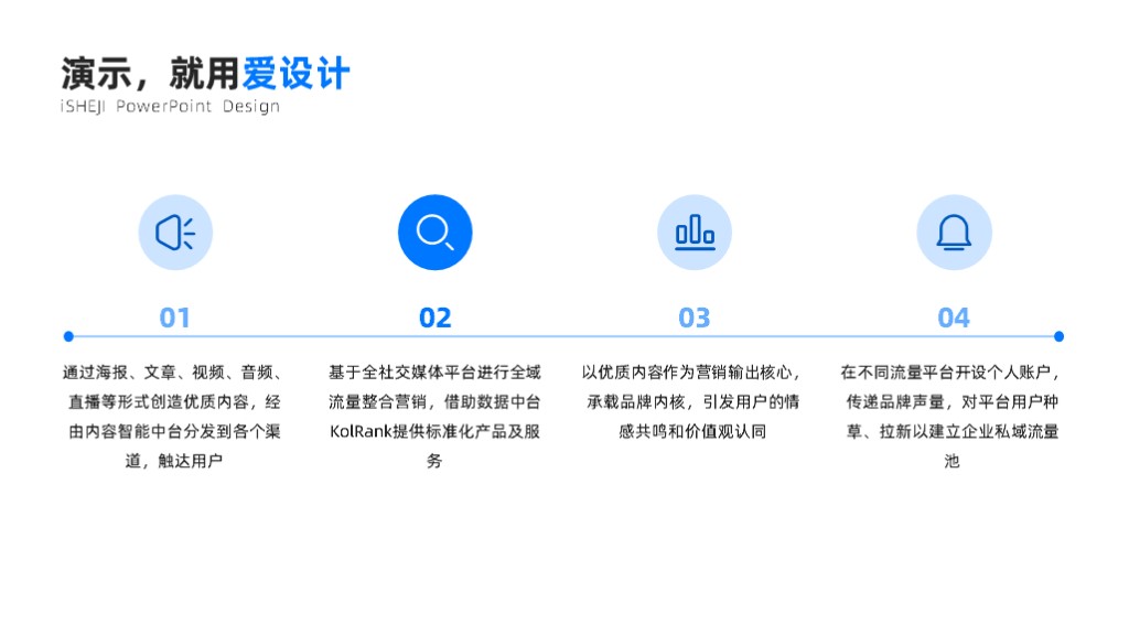 并列关系4项PPT内容页