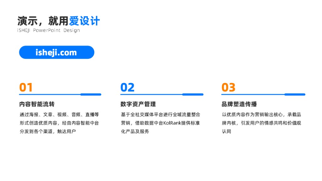 总分关系3项PPT内容页
