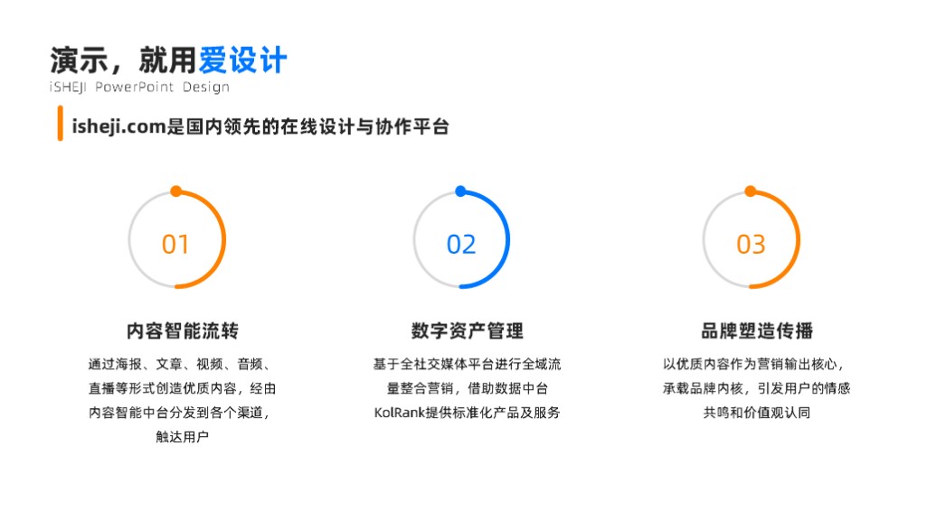 总分关系3项PPT内容页