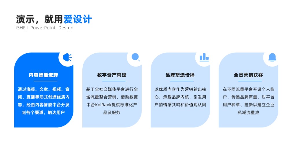 并列关系4项PPT内容页