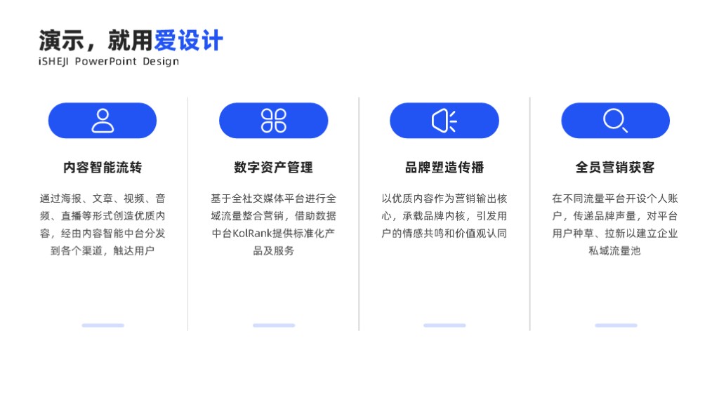 并列关系4项PPT内容页