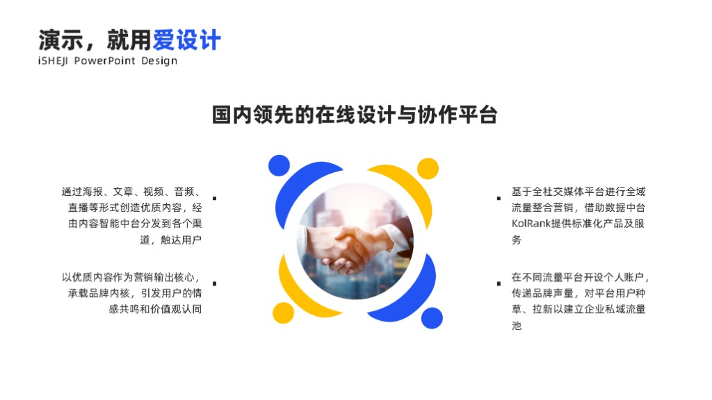 总分关系4项PPT内容页
