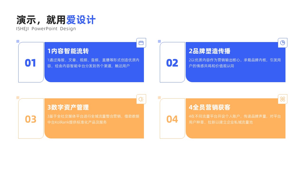 并列关系4项PPT内容页