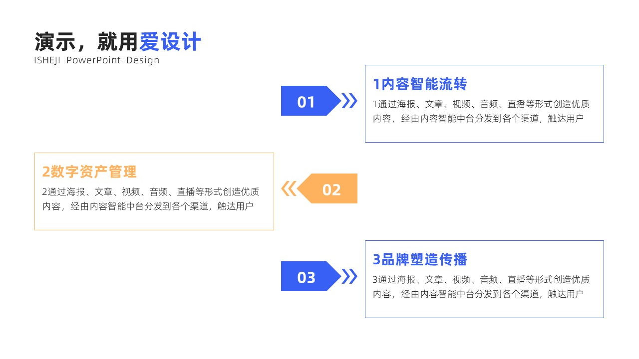 并列关系3项PPT内容页