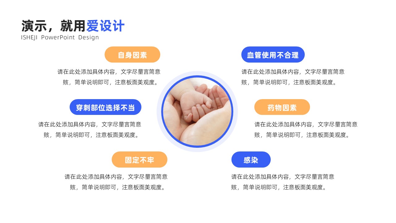 并列关系6项PPT内容页