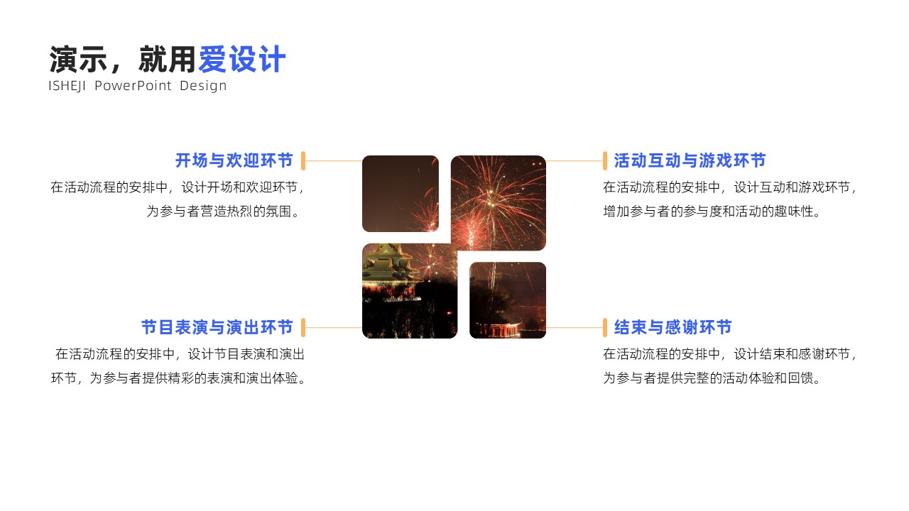 并列关系4项PPT内容页
