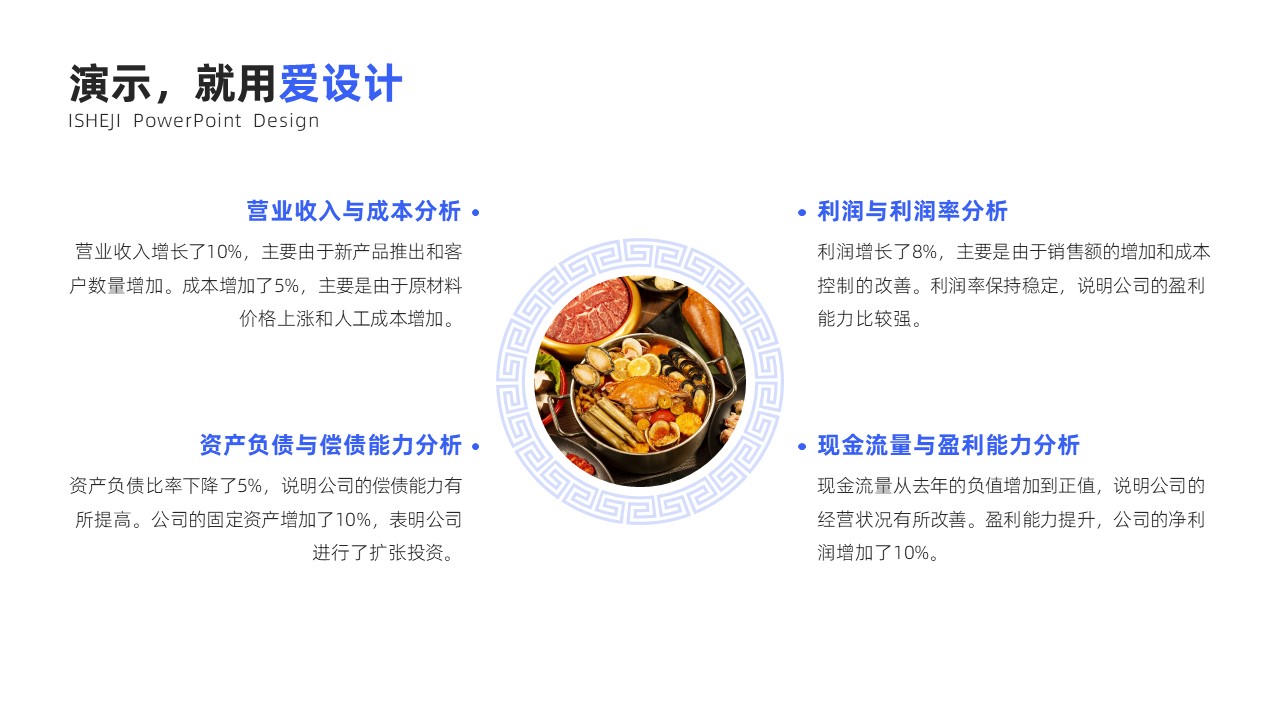 并列关系4项PPT内容页