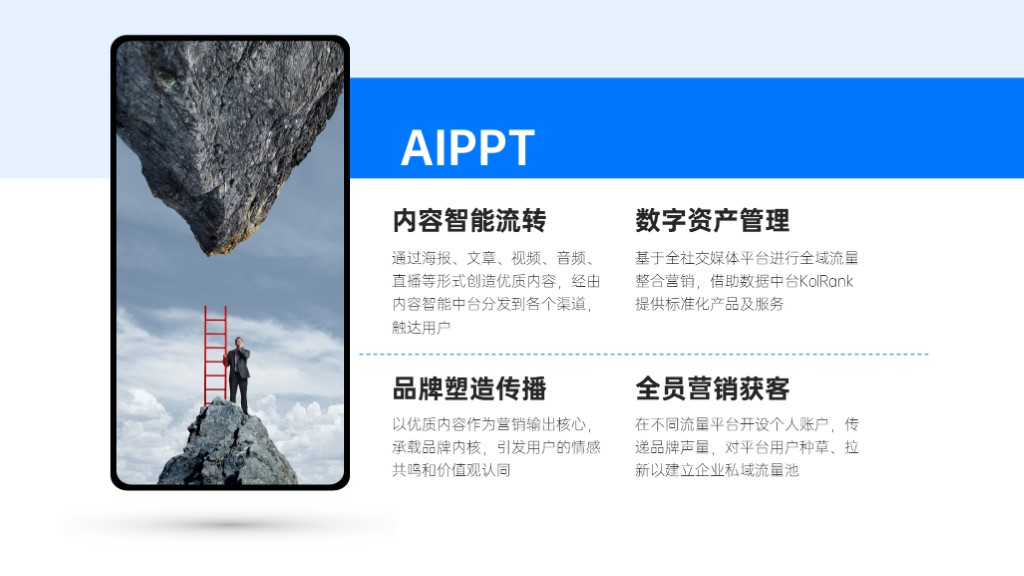 并列关系4项PPT内容页